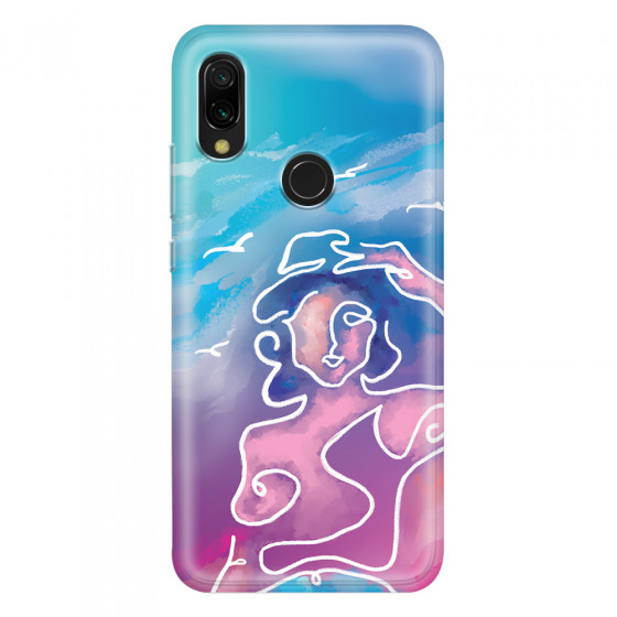 XIAOMI - Redmi 7 - Soft Clear Case - Lady With Seagulls