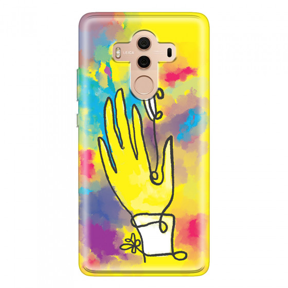 HUAWEI - Mate 10 Pro - Soft Clear Case - Abstract Hand Paint