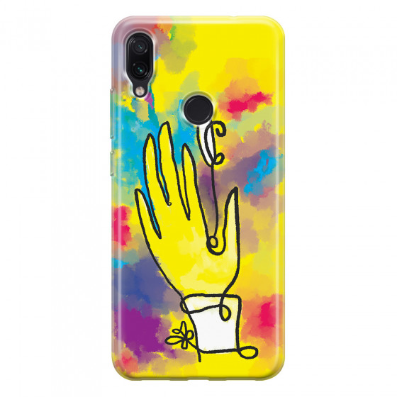XIAOMI - Redmi Note 7/7 Pro - Soft Clear Case - Abstract Hand Paint