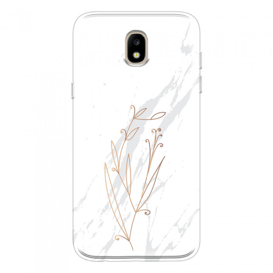 SAMSUNG - Galaxy J5 2017 - Soft Clear Case - White Marble Flowers