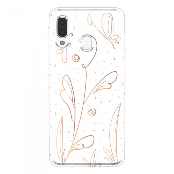 SAMSUNG - Galaxy A40 - Soft Clear Case - Flowers In Style