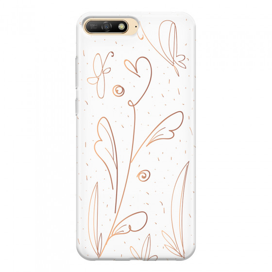 HUAWEI - Y6 2018 - Soft Clear Case - Flowers In Style