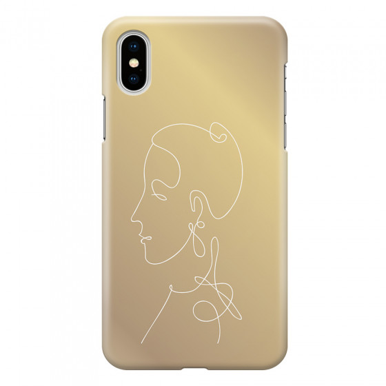 APPLE - iPhone XS - 3D Snap Case - Golden Lady