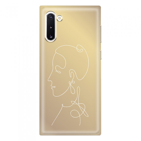 SAMSUNG - Galaxy Note 10 - Soft Clear Case - Golden Lady