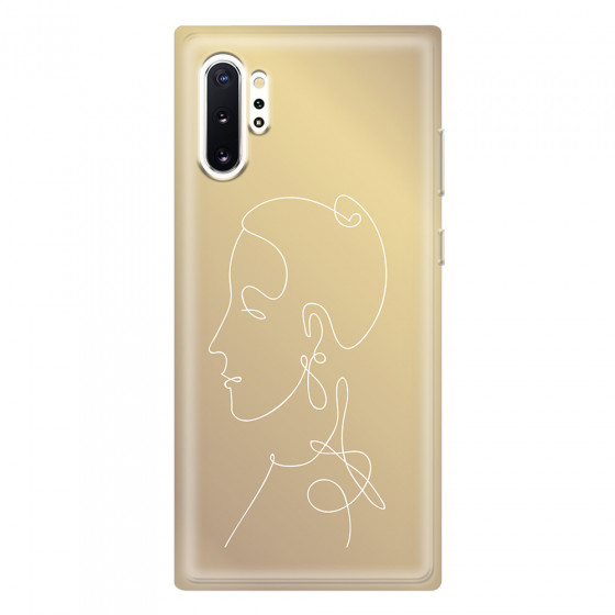 SAMSUNG - Galaxy Note 10 Plus - Soft Clear Case - Golden Lady