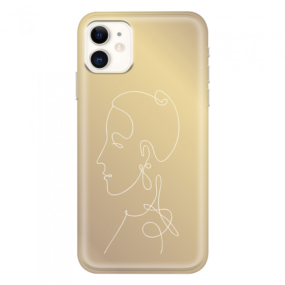 APPLE - iPhone 11 - Soft Clear Case - Golden Lady