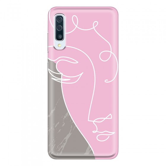 SAMSUNG - Galaxy A70 - Soft Clear Case - Miss Pink