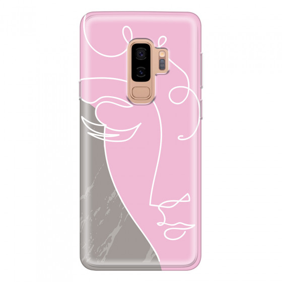 SAMSUNG - Galaxy S9 Plus 2018 - Soft Clear Case - Miss Pink