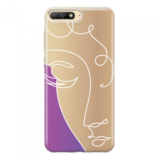 HUAWEI - Y6 2018 - Soft Clear Case - Miss Rose Gold