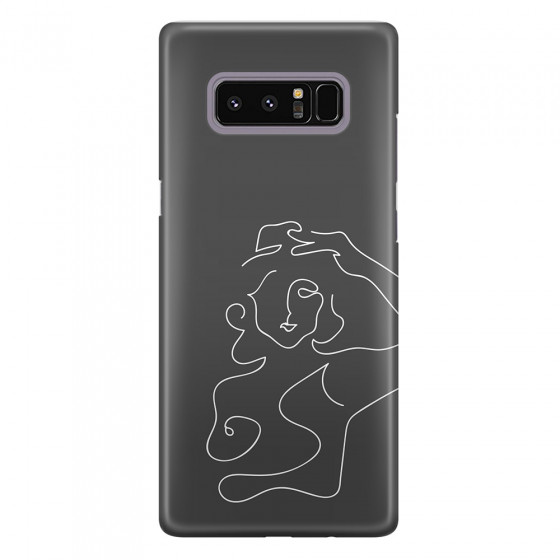 SAMSUNG - Galaxy Note 8 - 3D Snap Case - Grey Silhouette