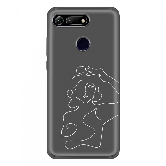 HONOR - Honor View 20 - Soft Clear Case - Grey Silhouette