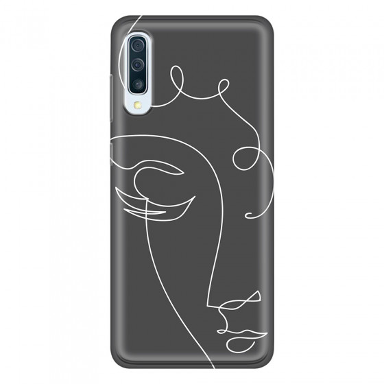 SAMSUNG - Galaxy A50 - Soft Clear Case - Light Portrait in Picasso Style