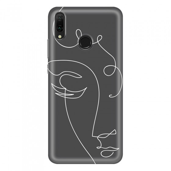 HUAWEI - Y9 2019 - Soft Clear Case - Light Portrait in Picasso Style
