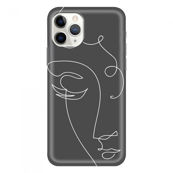 APPLE - iPhone 11 Pro Max - Soft Clear Case - Light Portrait in Picasso Style