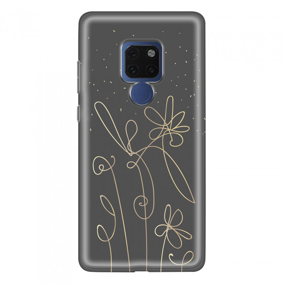 HUAWEI - Mate 20 - Soft Clear Case - Midnight Flowers