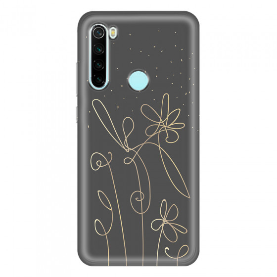 XIAOMI - Redmi Note 8 - Soft Clear Case - Midnight Flowers