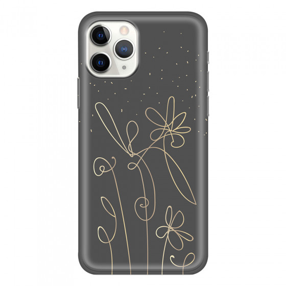 APPLE - iPhone 11 Pro - Soft Clear Case - Midnight Flowers