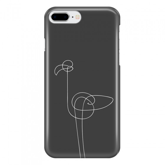APPLE - iPhone 8 Plus - 3D Snap Case - Flamingo Drawing