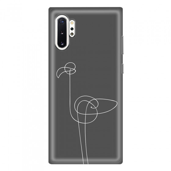 SAMSUNG - Galaxy Note 10 Plus - Soft Clear Case - Flamingo Drawing