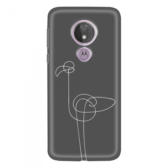 MOTOROLA by LENOVO - Moto G7 Power - Soft Clear Case - Flamingo Drawing