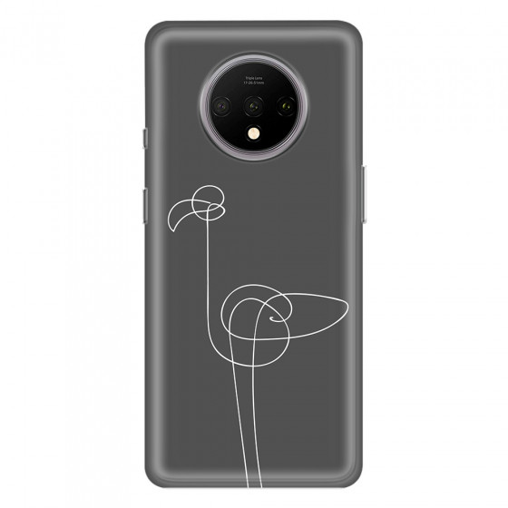 ONEPLUS - OnePlus 7T - Soft Clear Case - Flamingo Drawing