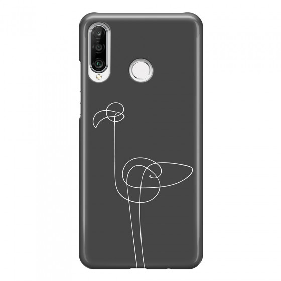 HUAWEI - P30 Lite - 3D Snap Case - Flamingo Drawing