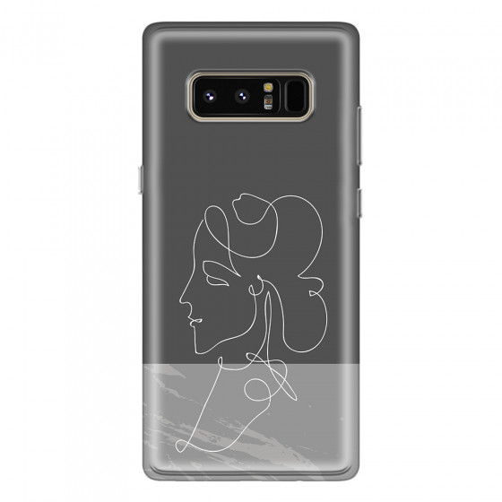 SAMSUNG - Galaxy Note 8 - Soft Clear Case - Miss Marble