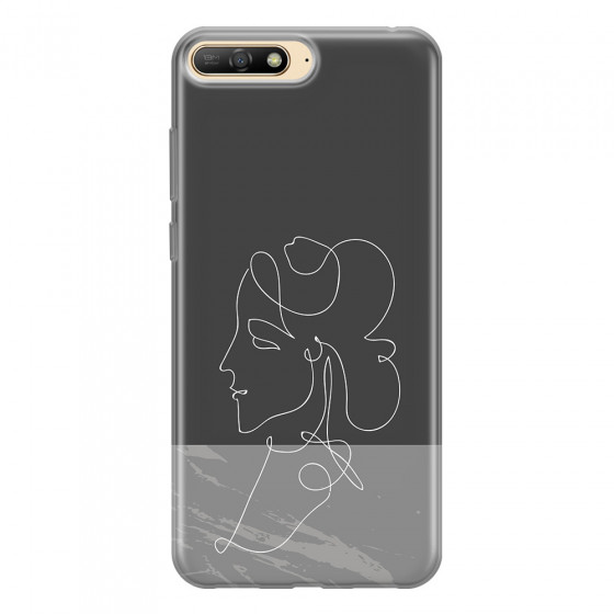 HUAWEI - Y6 2018 - Soft Clear Case - Miss Marble