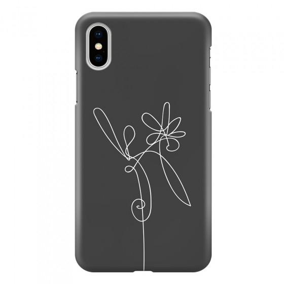 APPLE - iPhone XS - 3D Snap Case - Flower In The Dark