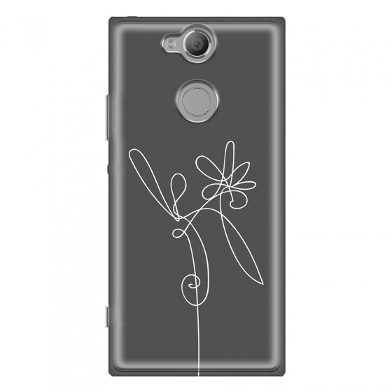 SONY - Sony Xperia XA2 - Soft Clear Case - Flower In The Dark