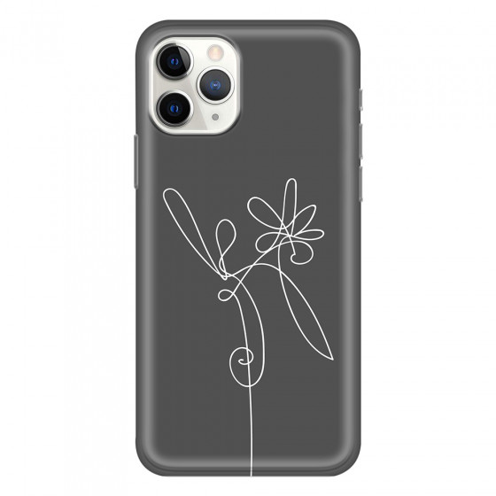 APPLE - iPhone 11 Pro Max - Soft Clear Case - Flower In The Dark