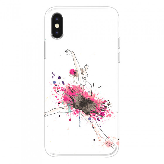 APPLE - iPhone XS - Soft Clear Case - Ballerina