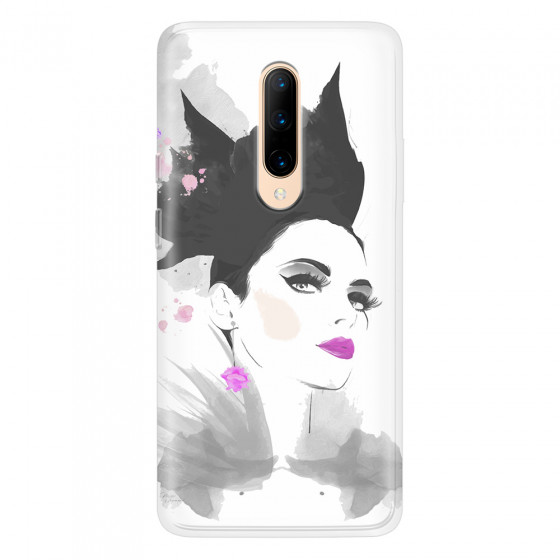 ONEPLUS - OnePlus 7 Pro - Soft Clear Case - Pink Lips