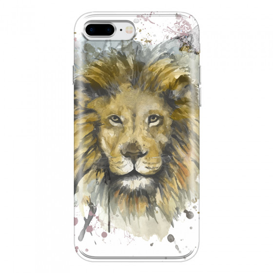 APPLE - iPhone 8 Plus - Soft Clear Case - Lion