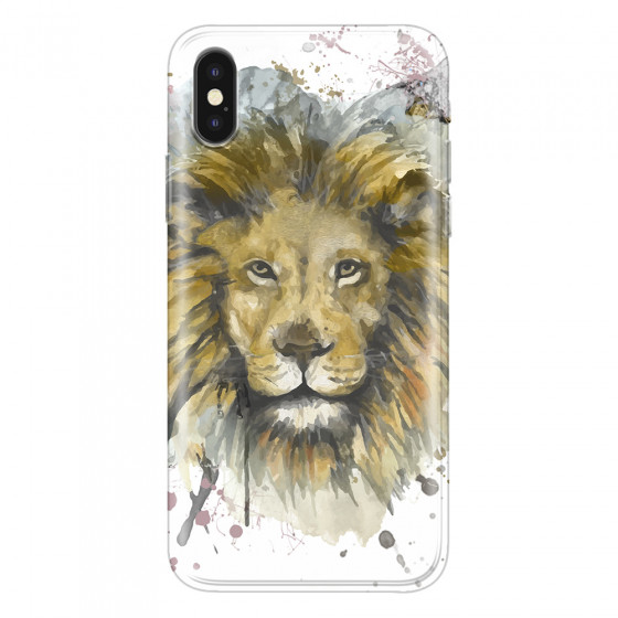 APPLE - iPhone XS - Soft Clear Case - Lion