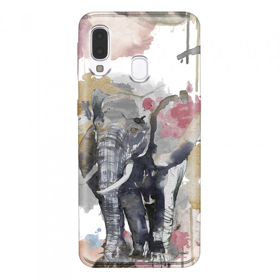 SAMSUNG - Galaxy A40 - Soft Clear Case - Elephant