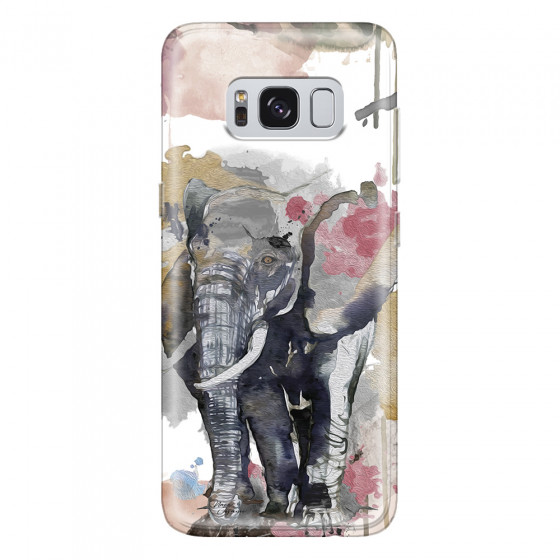 SAMSUNG - Galaxy S8 - Soft Clear Case - Elephant