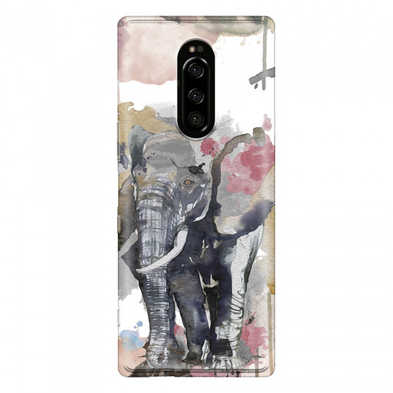 SONY - Sony Xperia 1 - Soft Clear Case - Elephant