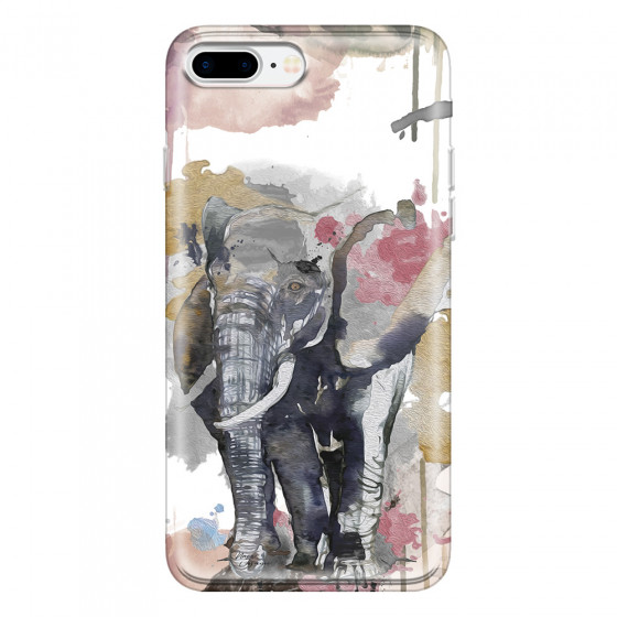APPLE - iPhone 7 Plus - Soft Clear Case - Elephant