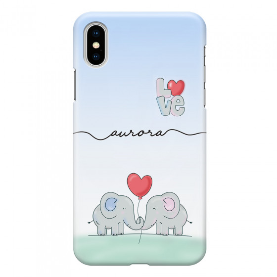 APPLE - iPhone XS - 3D Snap Case - Elephants in Love