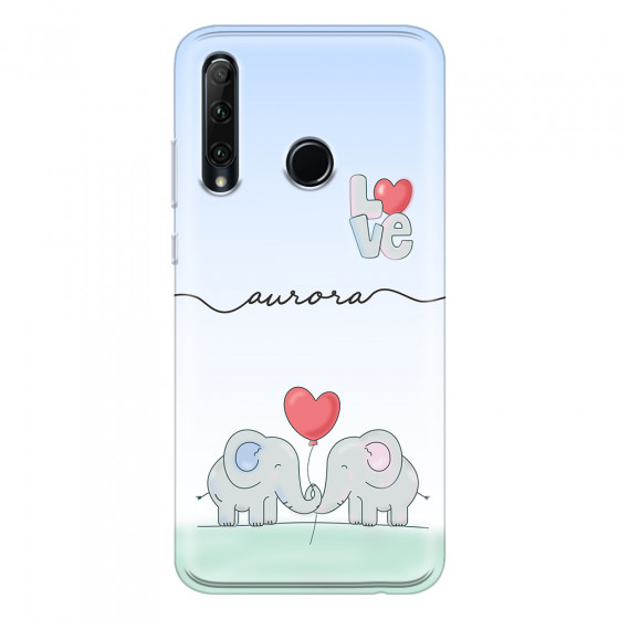 HONOR - Honor 20 lite - Soft Clear Case - Elephants in Love