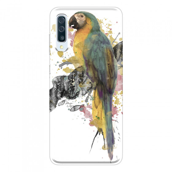 SAMSUNG - Galaxy A70 - Soft Clear Case - Parrot