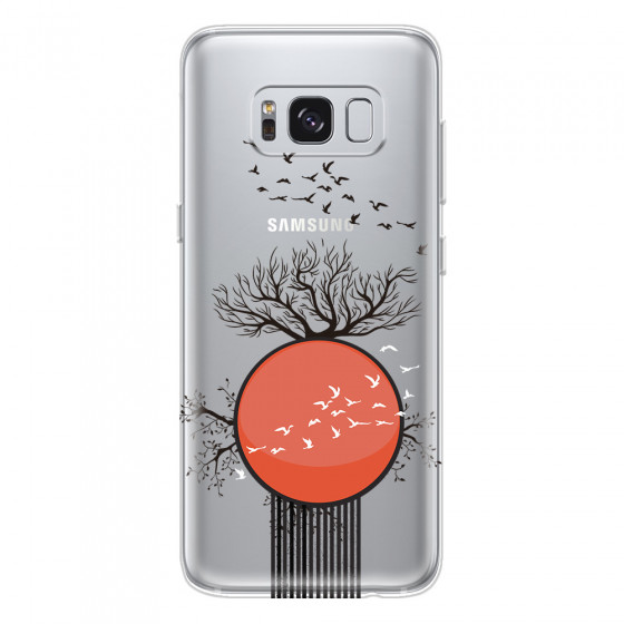 SAMSUNG - Galaxy S8 - Soft Clear Case - Bird Flight
