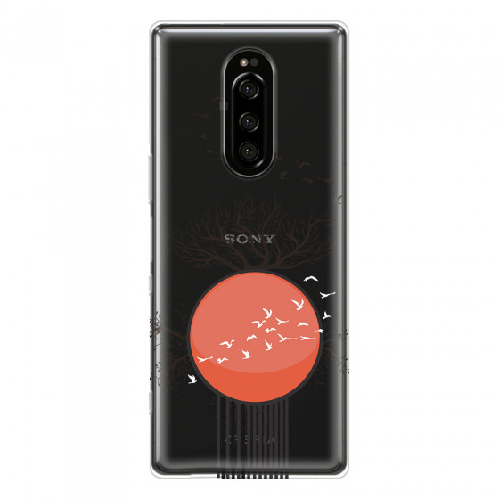 SONY - Sony Xperia 1 - Soft Clear Case - Bird Flight