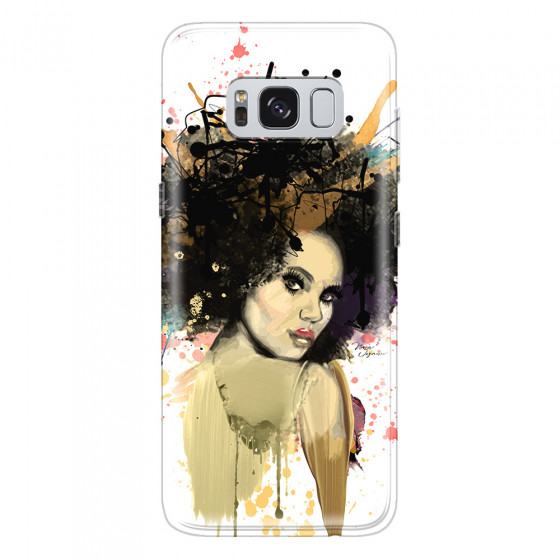 SAMSUNG - Galaxy S8 - Soft Clear Case - We love Afro