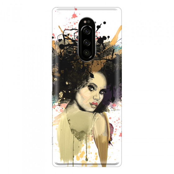 SONY - Sony Xperia 1 - Soft Clear Case - We love Afro