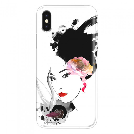 APPLE - iPhone XS Max - Soft Clear Case - Black Beauty