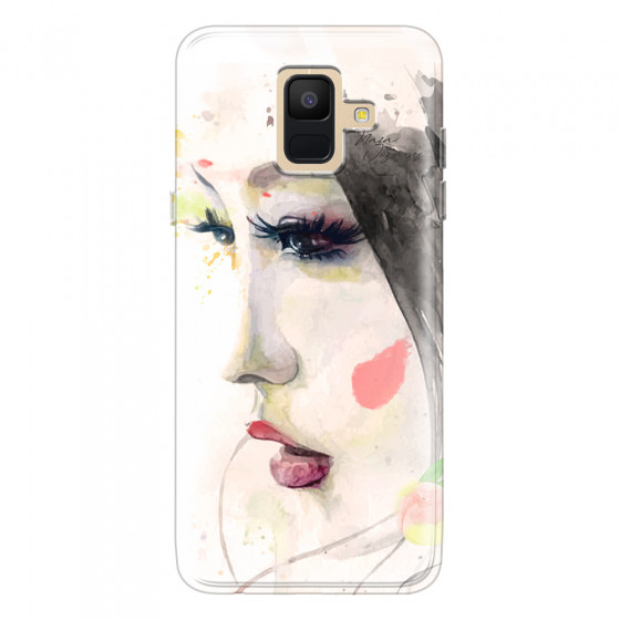 SAMSUNG - Galaxy A6 2018 - Soft Clear Case - Face of a Beauty