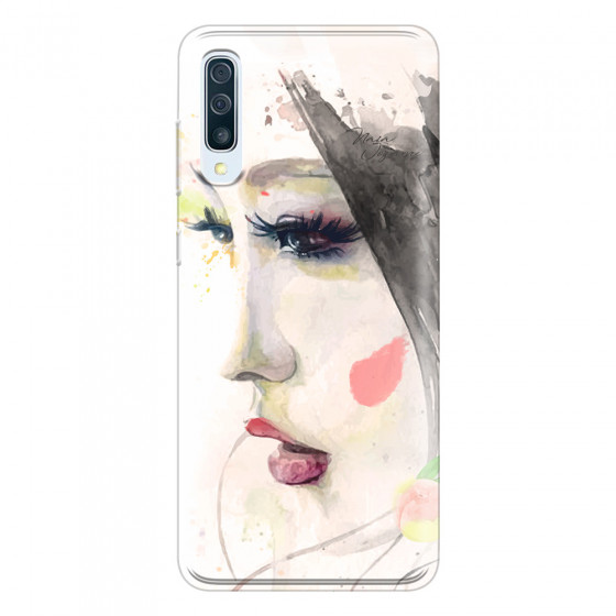 SAMSUNG - Galaxy A50 - Soft Clear Case - Face of a Beauty