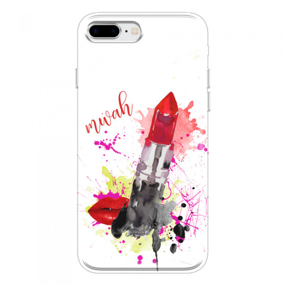 APPLE - iPhone 8 Plus - Soft Clear Case - Lipstick
